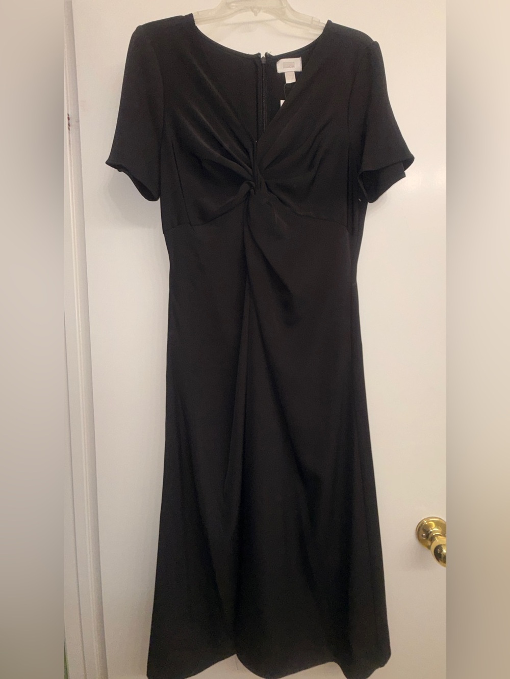 Black Knot-Front Maxi Dress - Womens